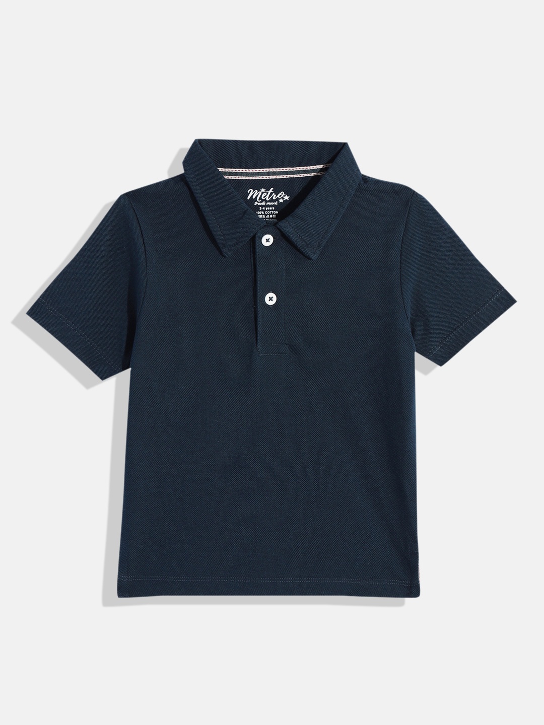 

METRO KIDS COMPANY Boys Polo Collar T-shirt, Navy blue