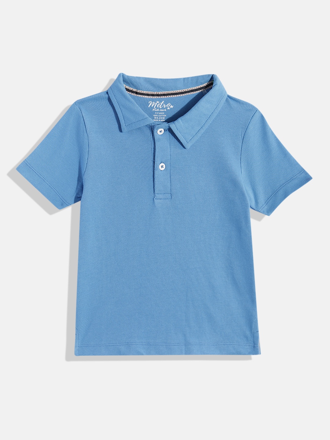 

METRO KIDS COMPANY Boys Polo Collar T-shirt, Blue