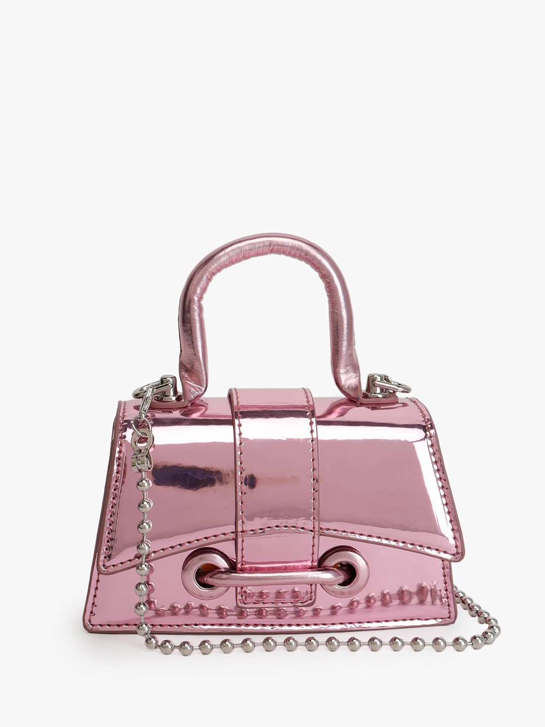 

Kazo Metallic Mini Sling Bag, Pink