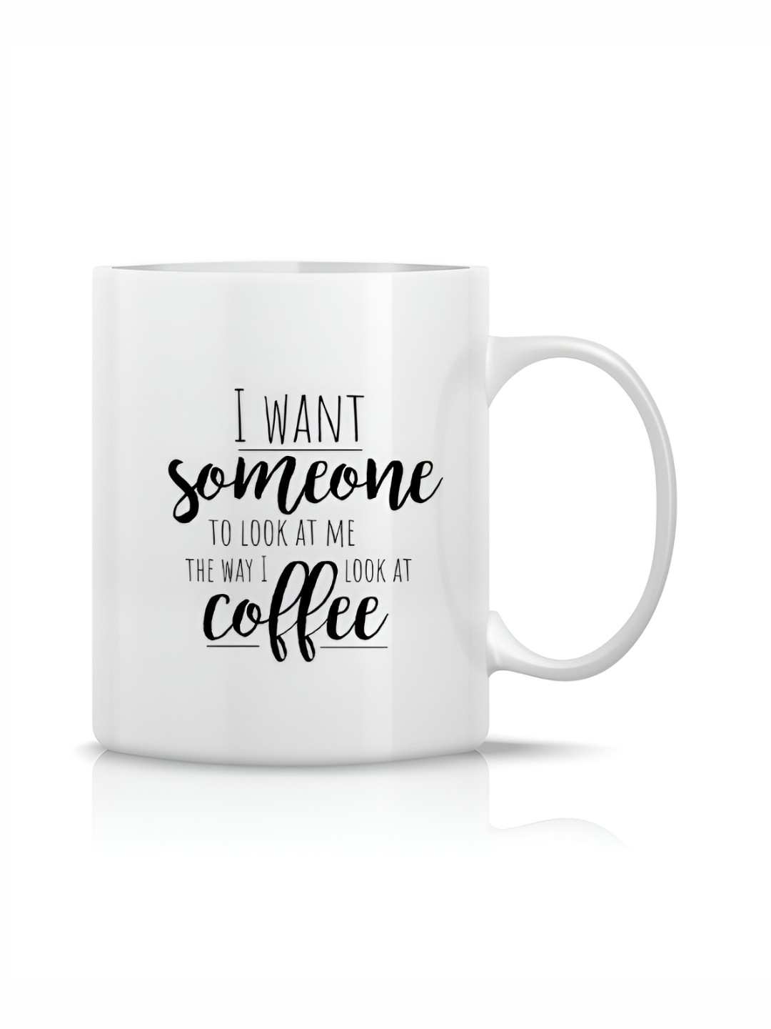 

The Decor Lane White & Black Printed Ceramic Glossy Mug 325 ml