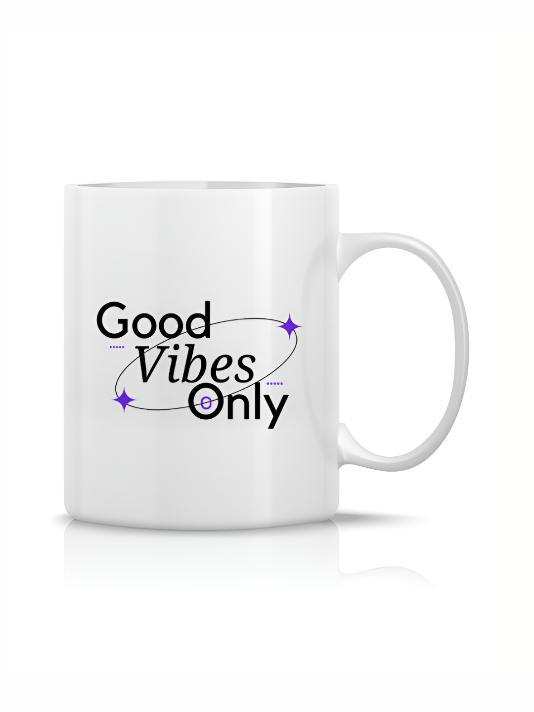 

The Decor Lane White & Black Printed Ceramic Glossy Mug 325 ml