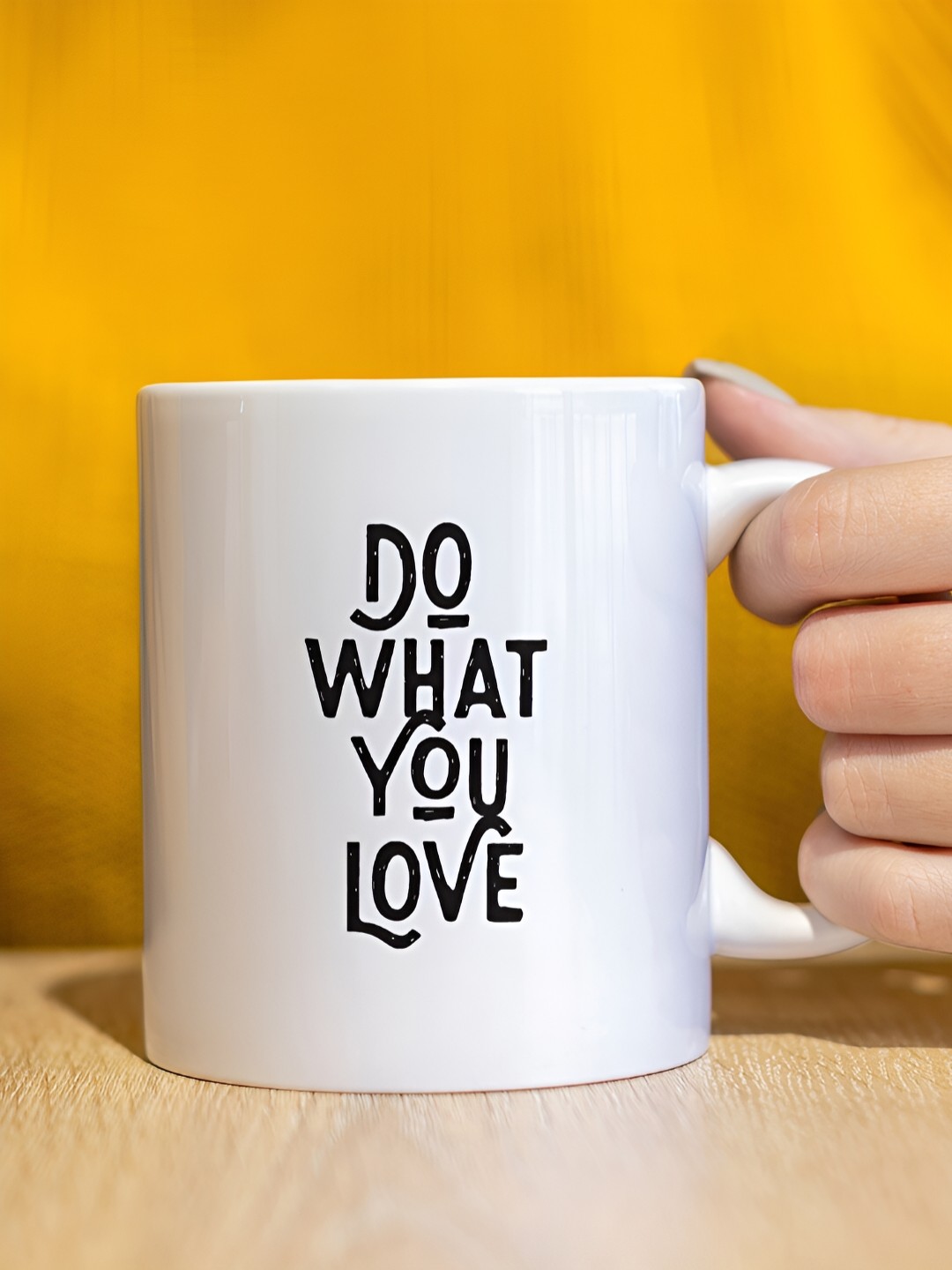 

The Decor Lane White Printed Ceramic Glossy Mugs