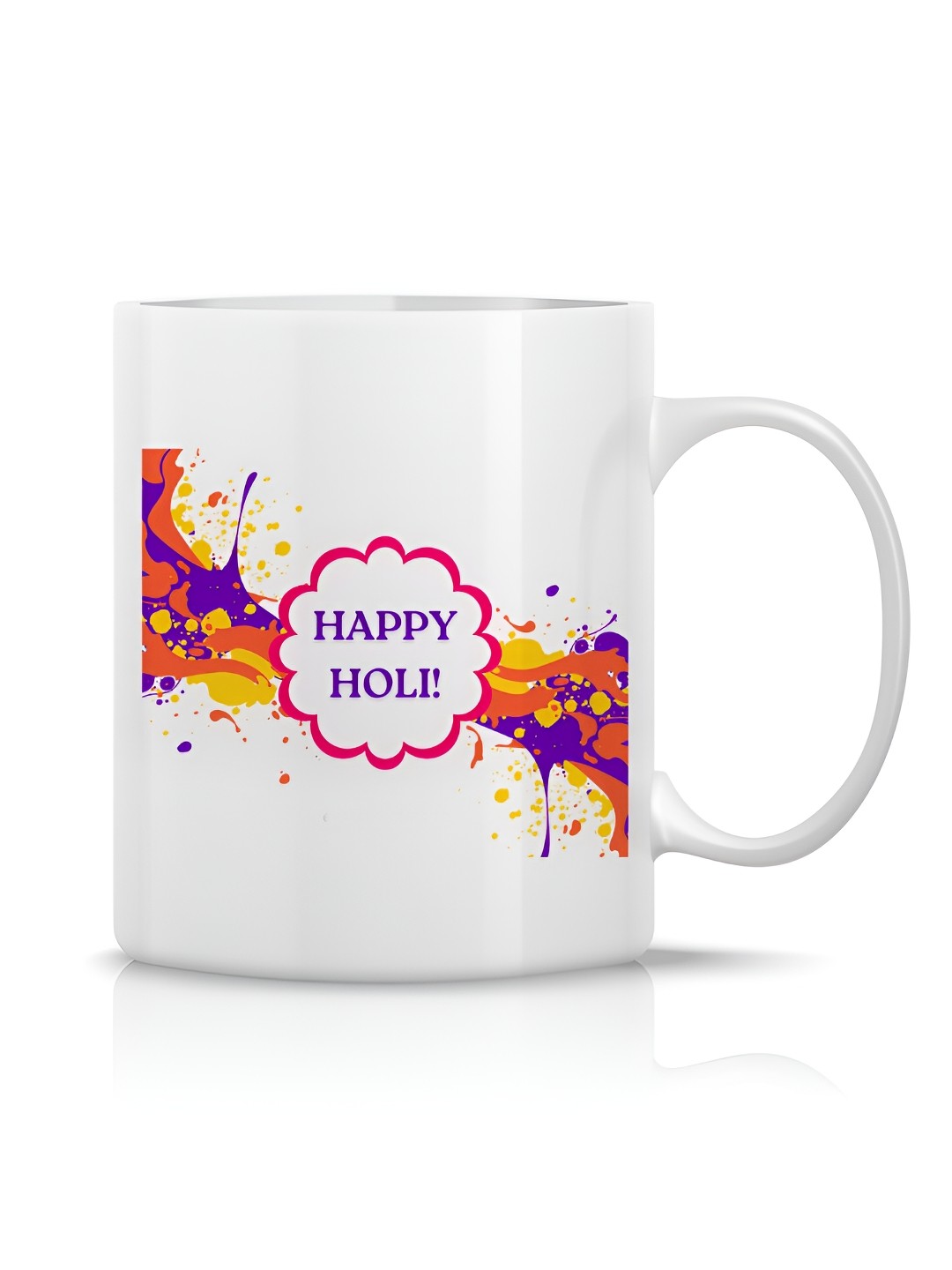 

The Decor Lane White Printed Ceramic Glossy Mugs