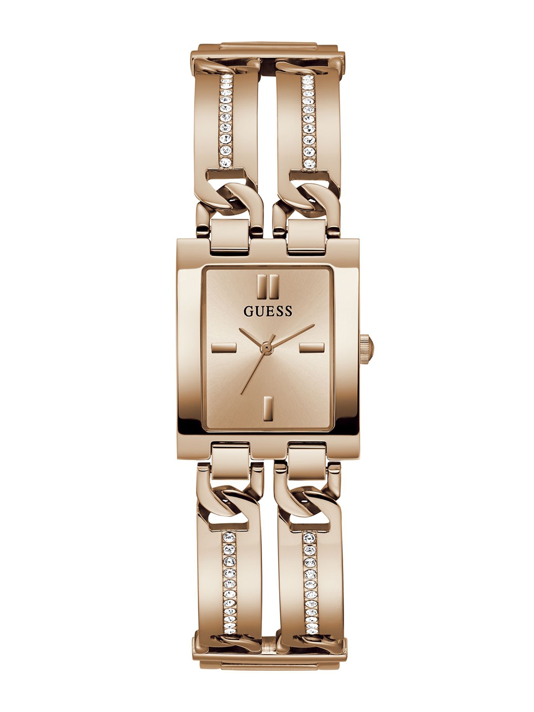 

GUESS Women Stainless Steel Bracelet Style Straps Analogue Watch GW0668L3, Rose gold