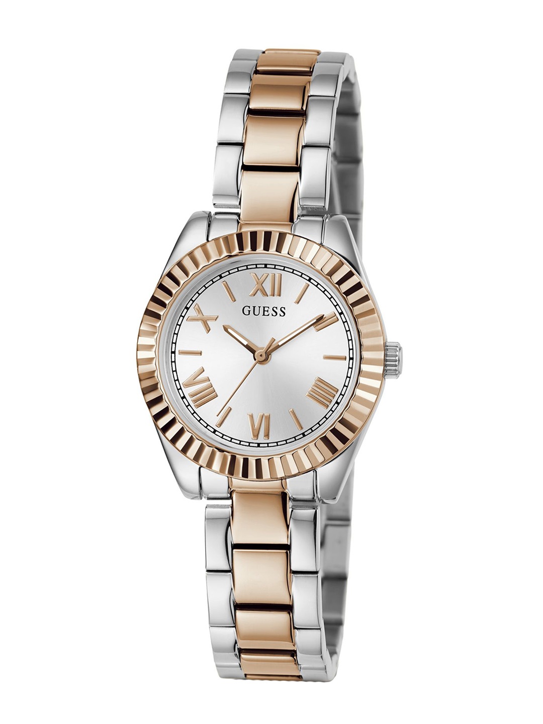 

GUESS Women Stainless Steel Bracelet Style Straps Analogue Watch GW0687L3, Silver