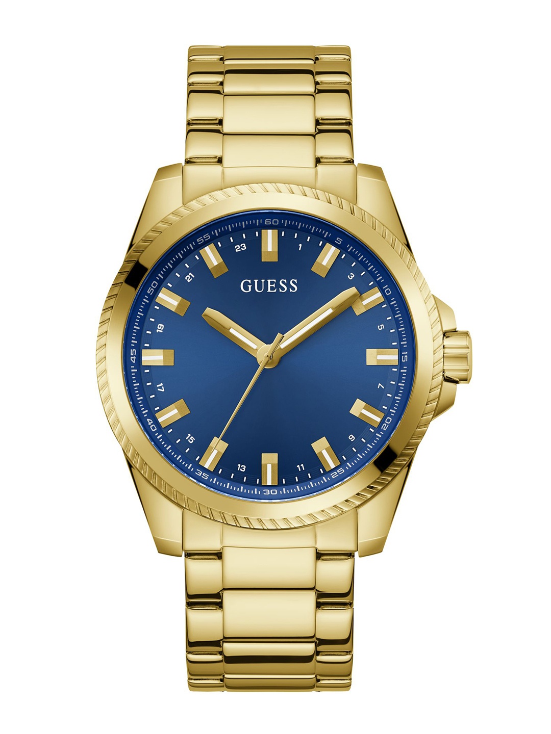 

GUESS Men Stainless Steel Dial & Stainless Steel Bracelet Style Analogue Watch GW0718G2, Blue