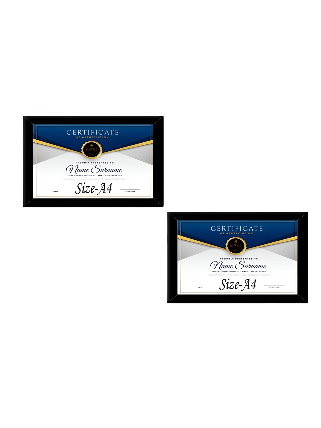 

Stuthi Arts Black 2 Pieces Wooden Wall Photo Frames