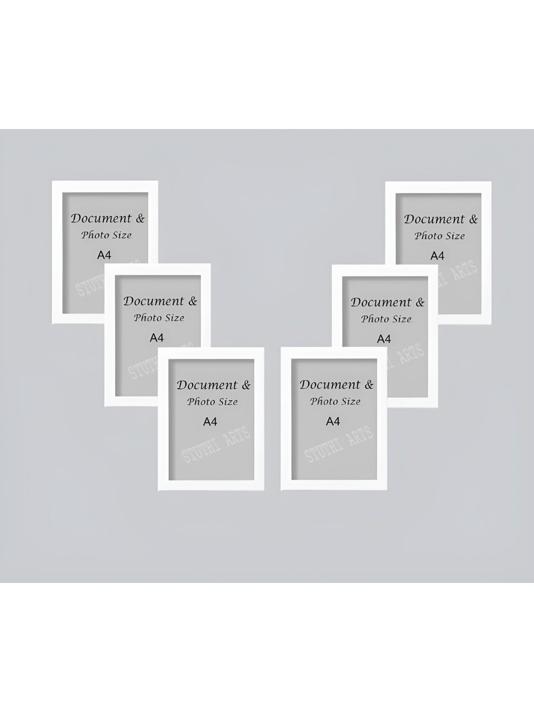 

Stuthi Arts White 6 Pieces Wooden Wall Photo Frames