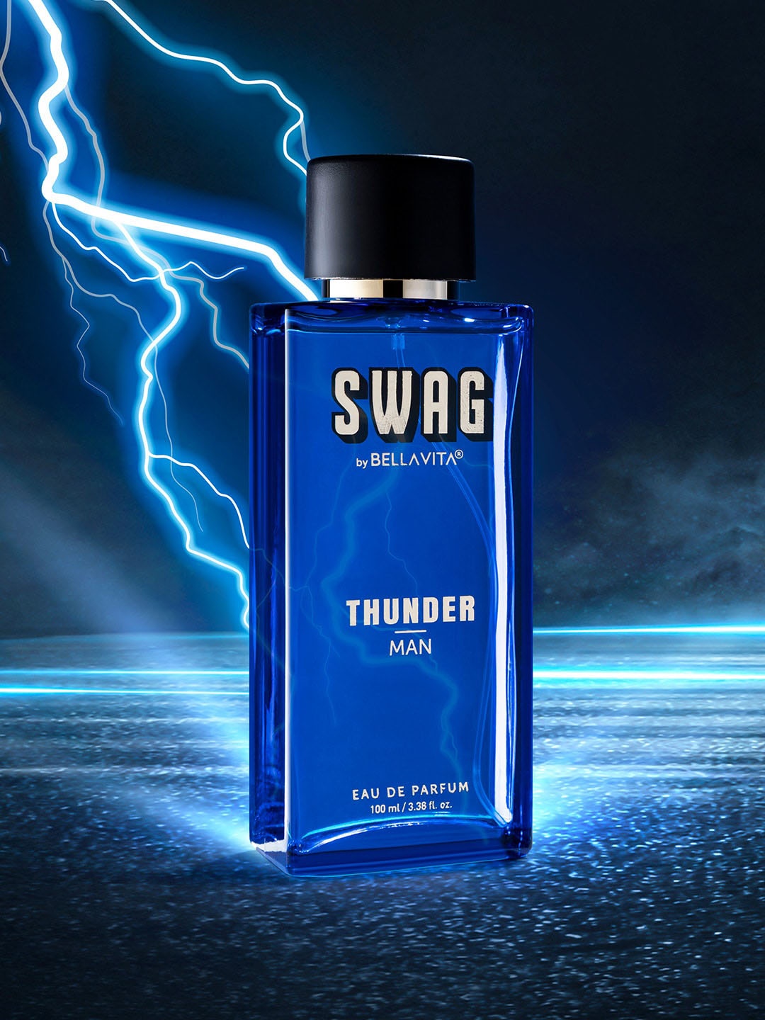 

Bella Vita Organic Thunder Man Long Lasting Eau De Parfum - 100 ml, Blue