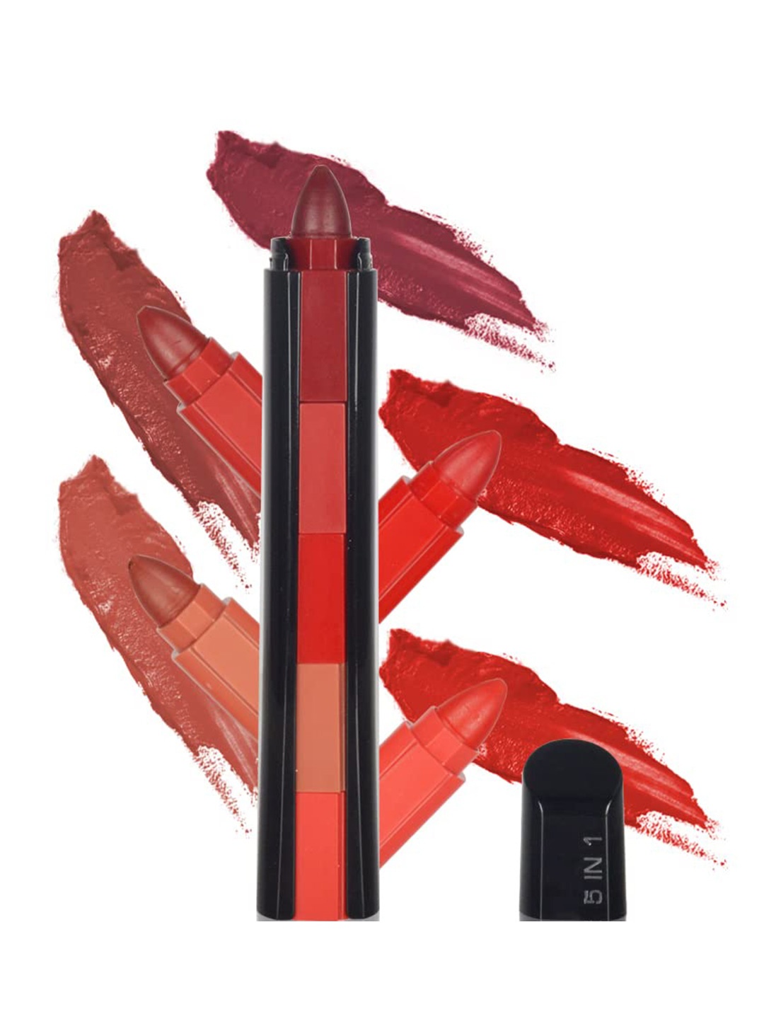 

Adbeni 5-In-1 Long-Lasting Matte Finish Lipstick 4g - Shade L005, Red