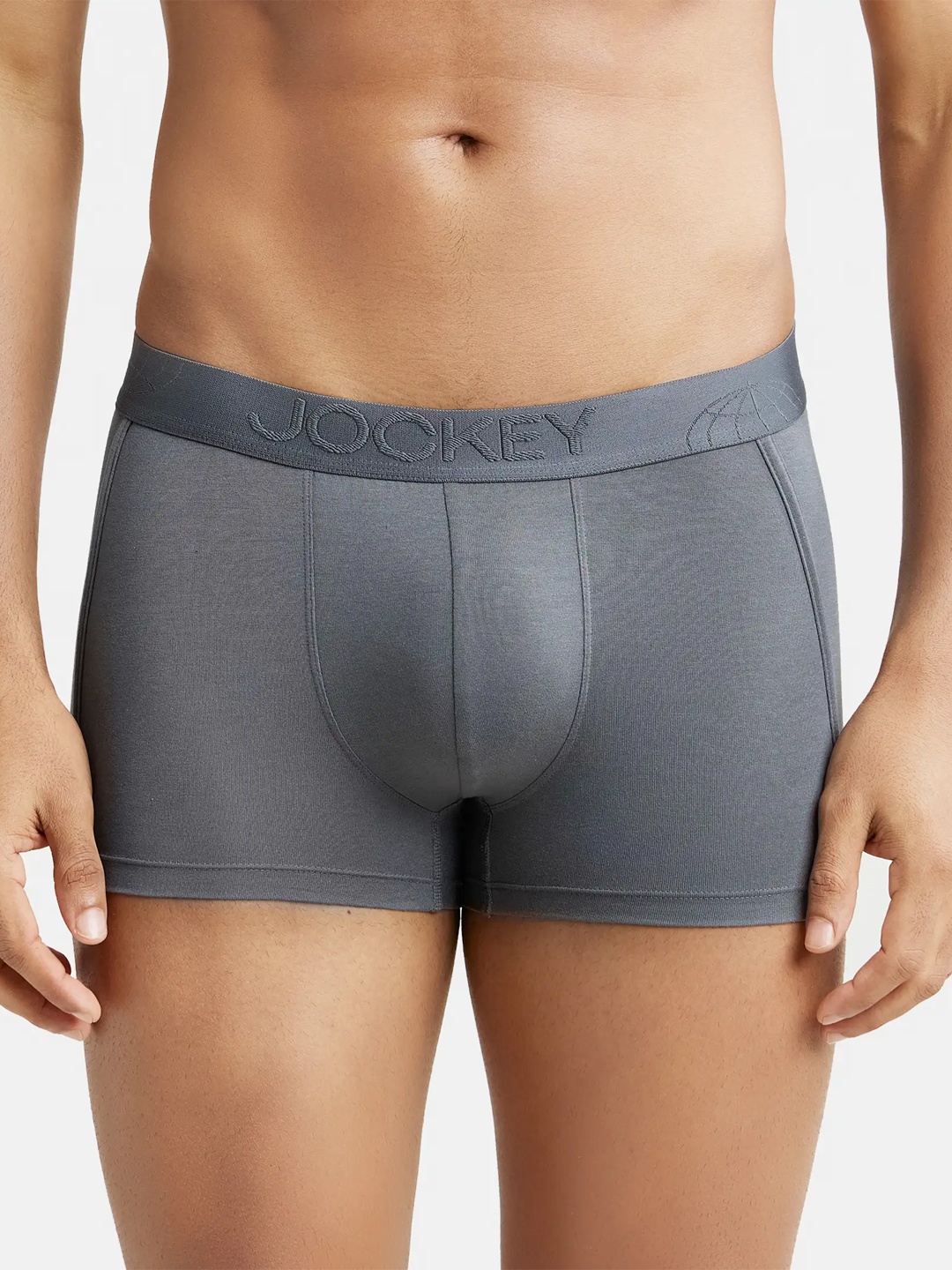 

Jockey Tencel Micro Modal Solid Trunk with Natural Stayfresh Properties-IC25, Grey