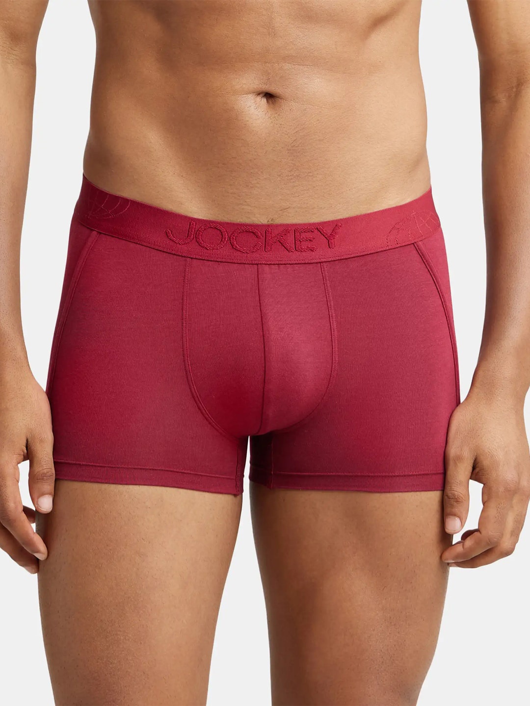

Jockey Tencel Micro Modal Solid Trunk with Natural Stayfresh Properties-IC25, Red