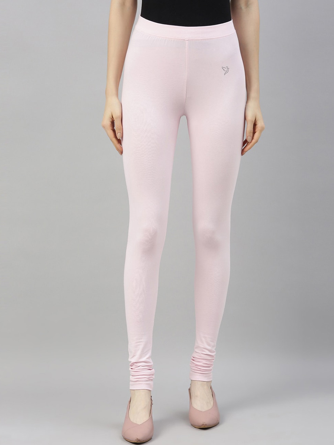 TWIN BIRDS Churidar Length Slip-On Leggings, Pink