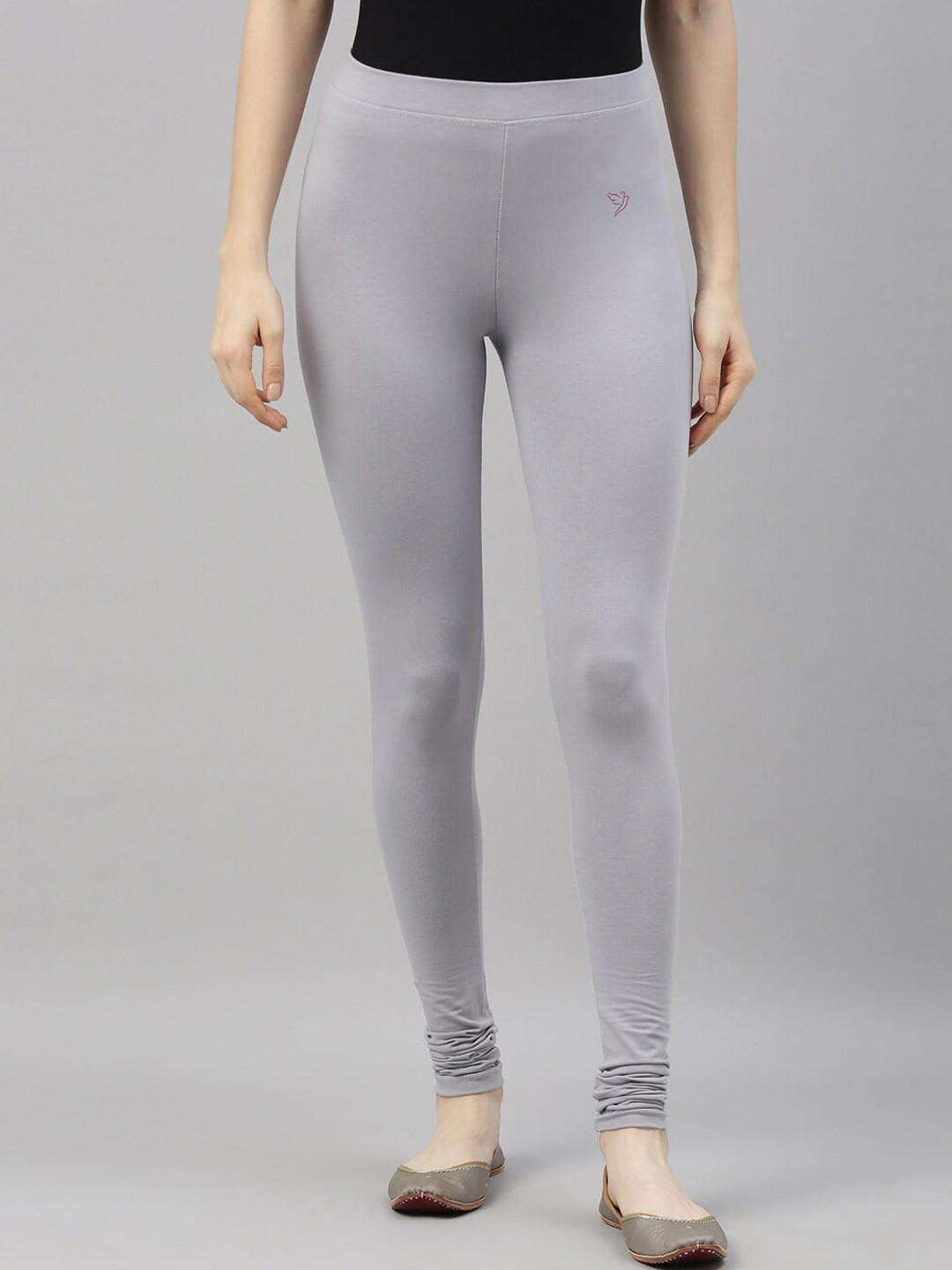 

TWIN BIRDS Churidar Length Slip-On Leggings, Grey