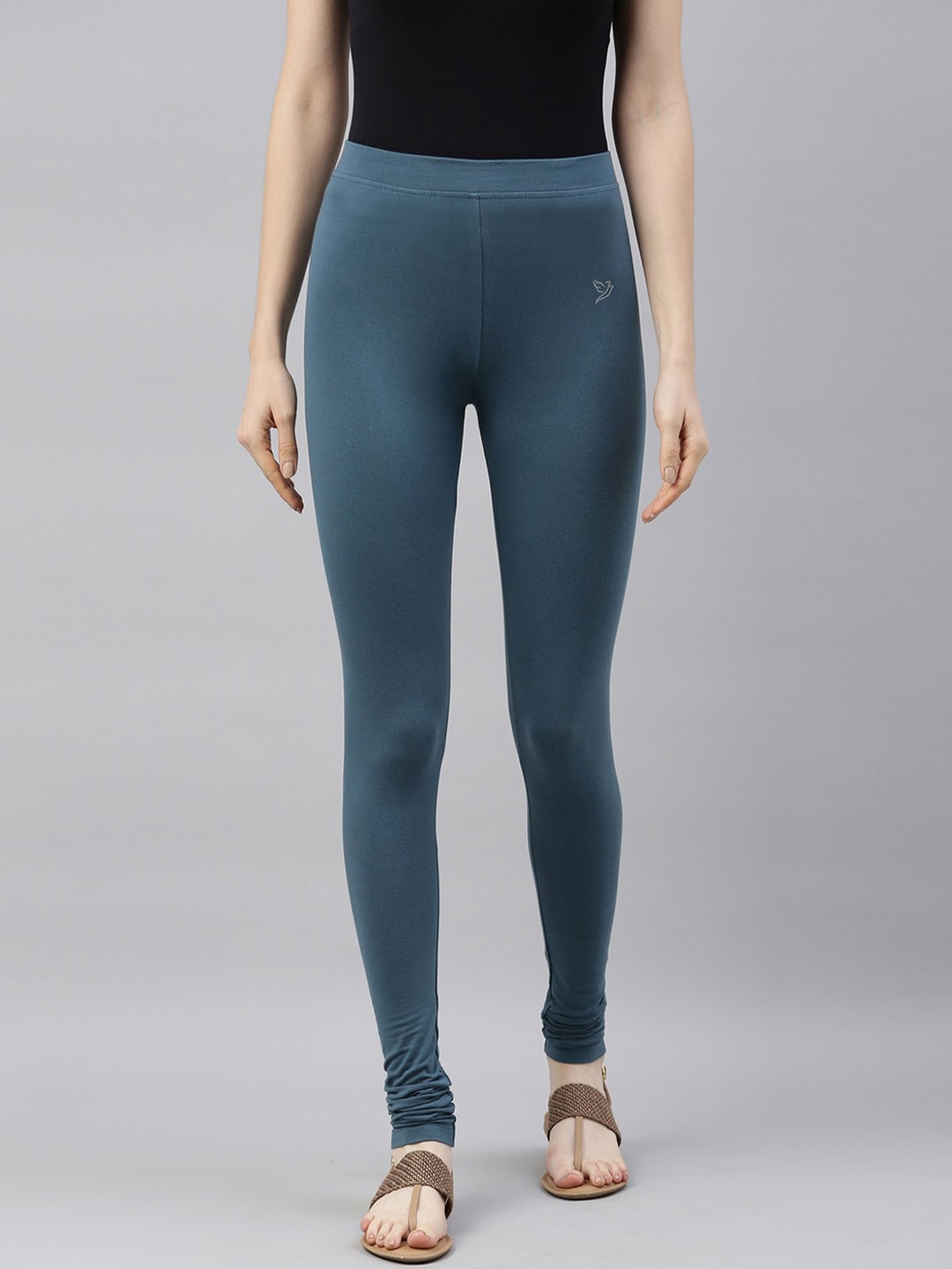 

TWIN BIRDS Churidar Length Slip-On Leggings, Navy blue