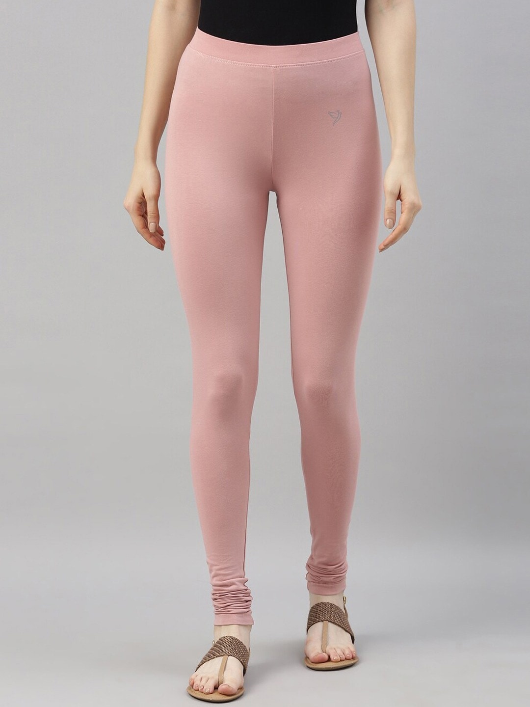 

TWIN BIRDS Churidar Length Slip-On Leggings, Pink