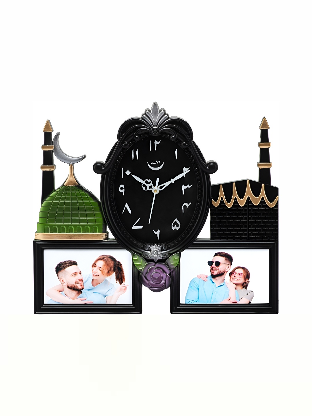 

Attractionz Black & White Textured Oval Shaped Contemporary Wall Clock
