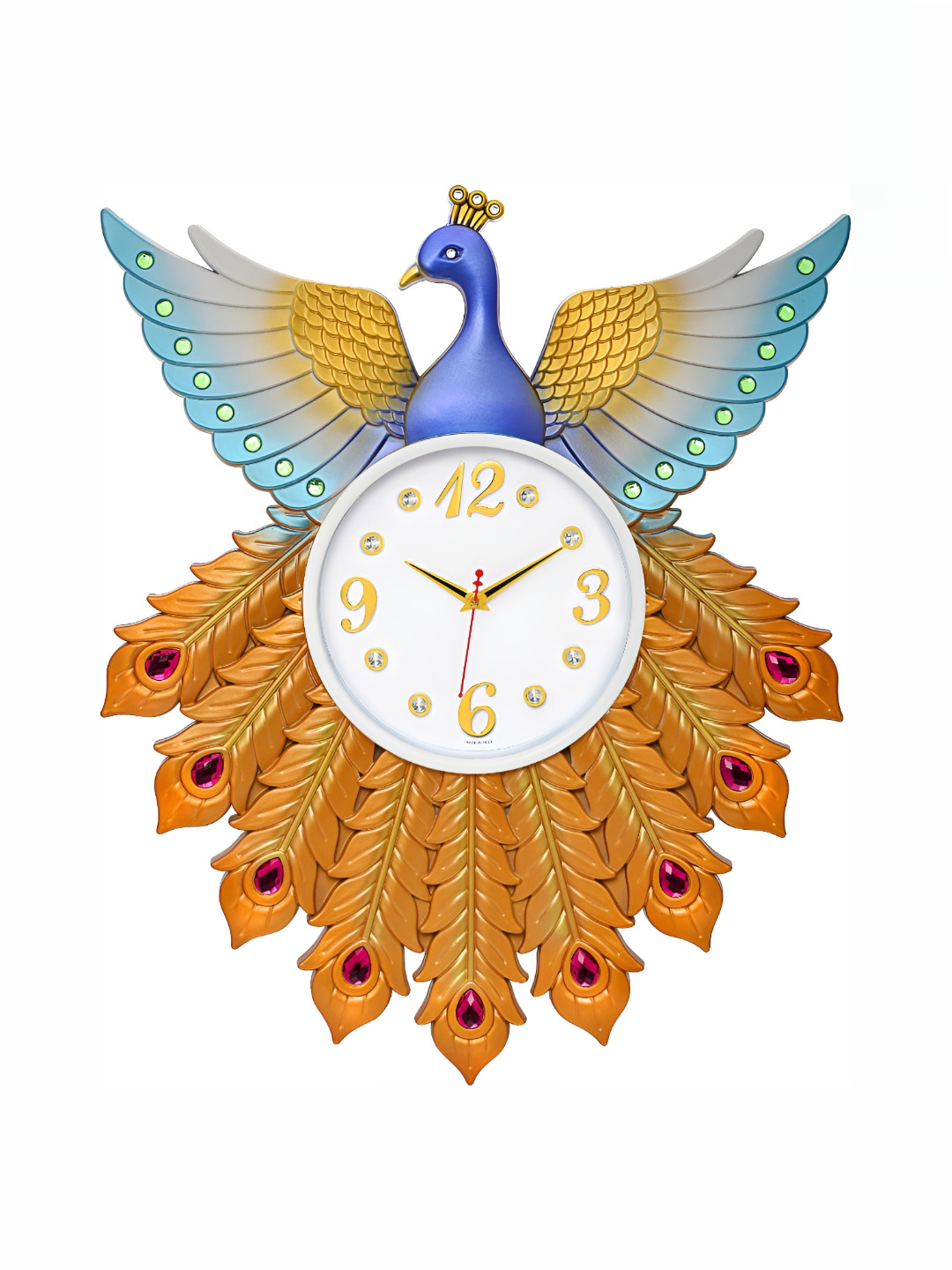 

Attractionz Blue & White Round Textured Analogue Contemporary Wall Clock