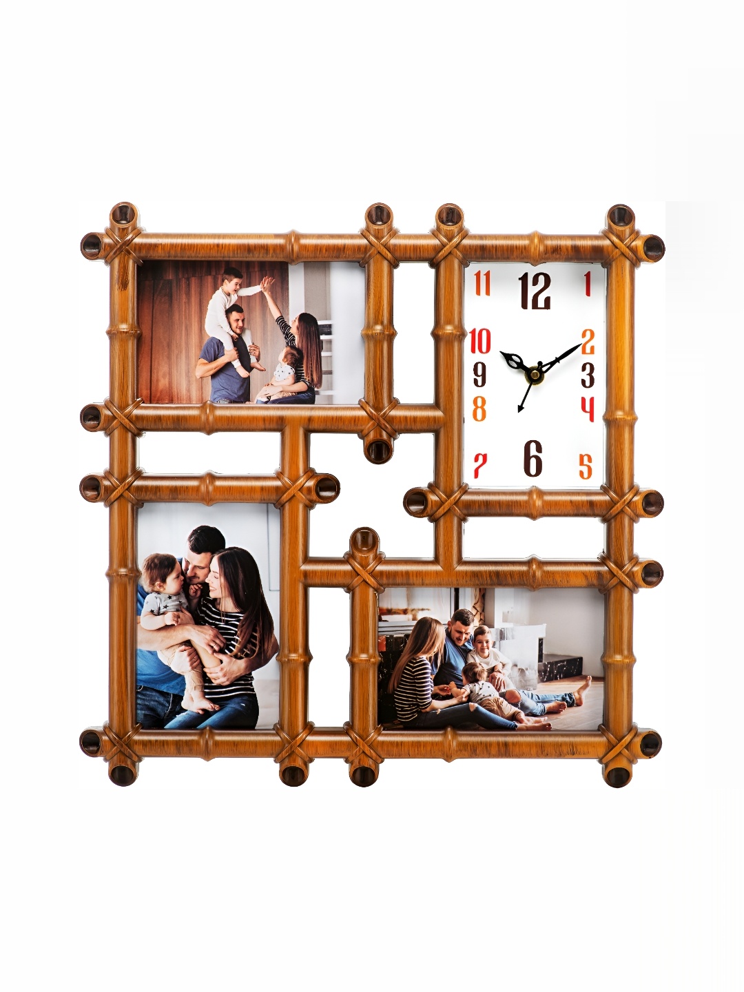 

Attractionz Beige & White Square Contemporary Wall Clock