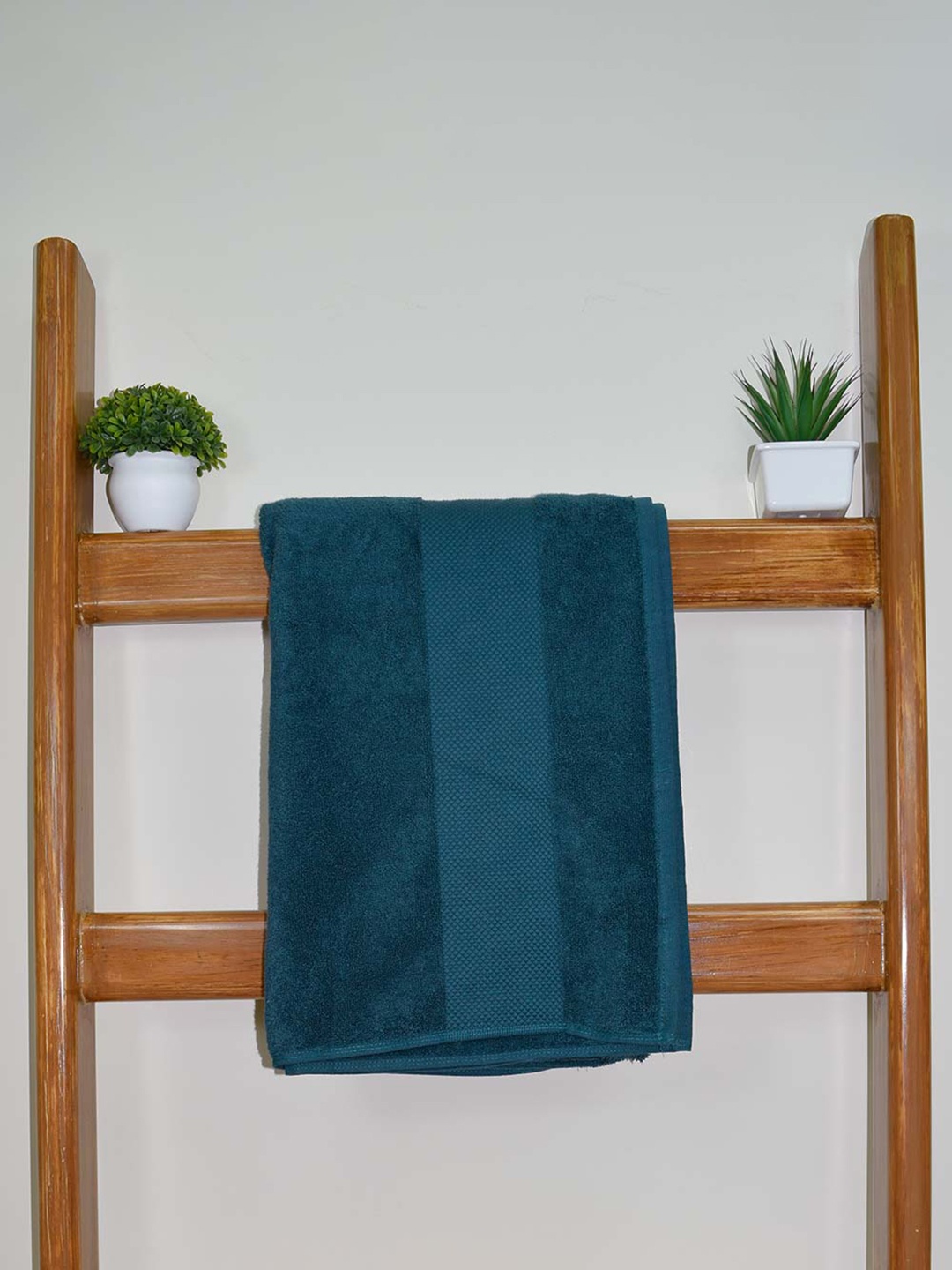 

Aura Teal 2Pcs Organic Cotton 610 GSM Bath Towels