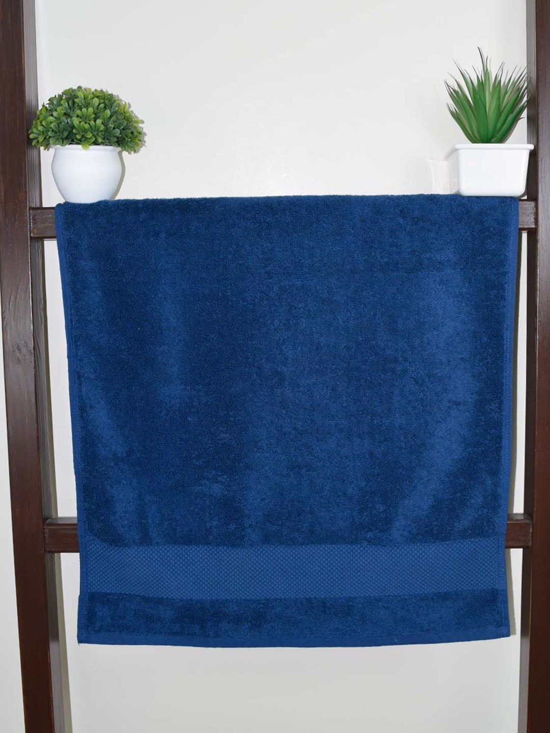 

Aura Navy Blue 2 Pieces Organic Cotton 610 GSM Hand Towels