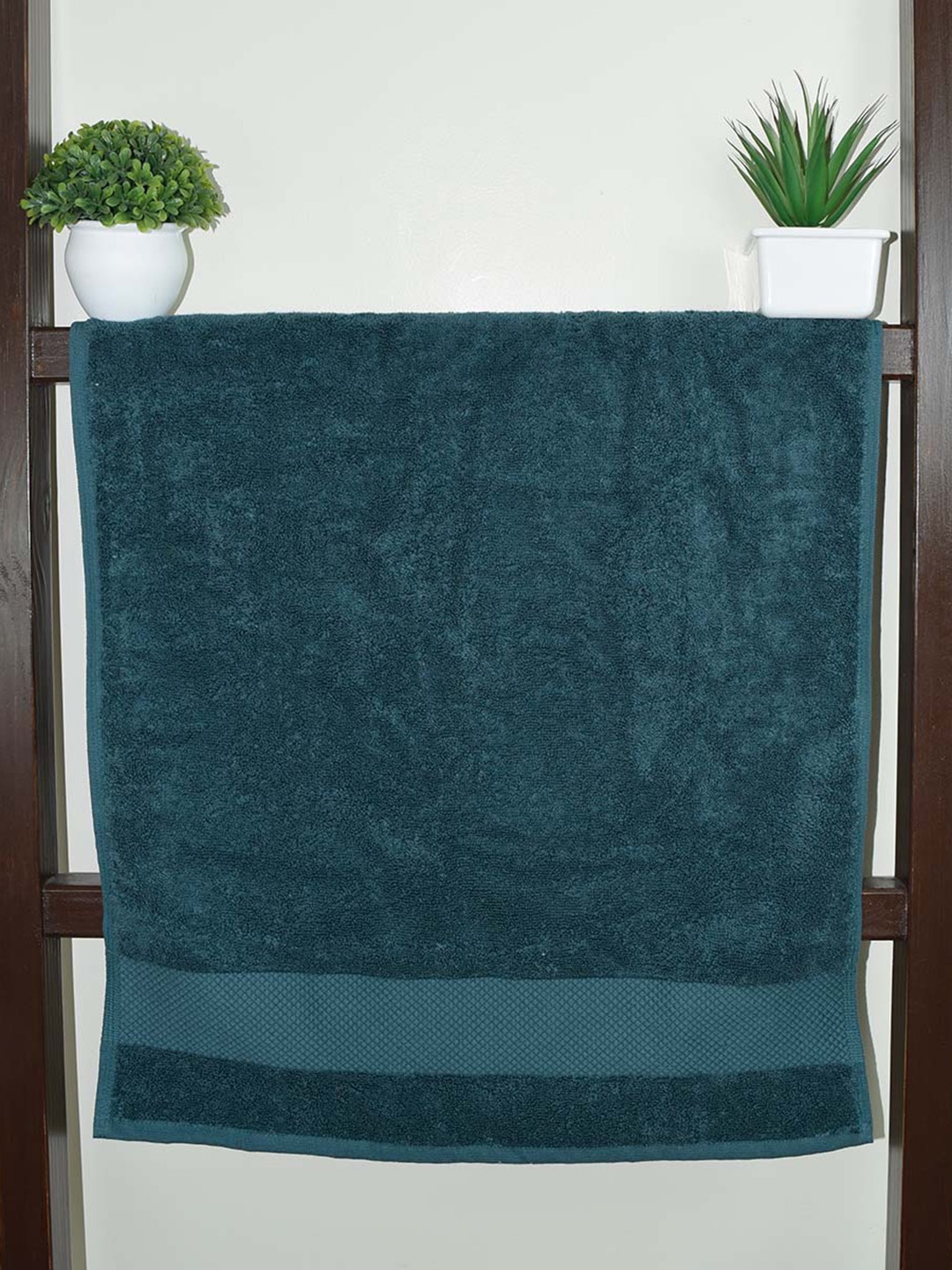 

Aura Teal Green 2 Pieces Organic Cotton 610 GSM Hand Towels