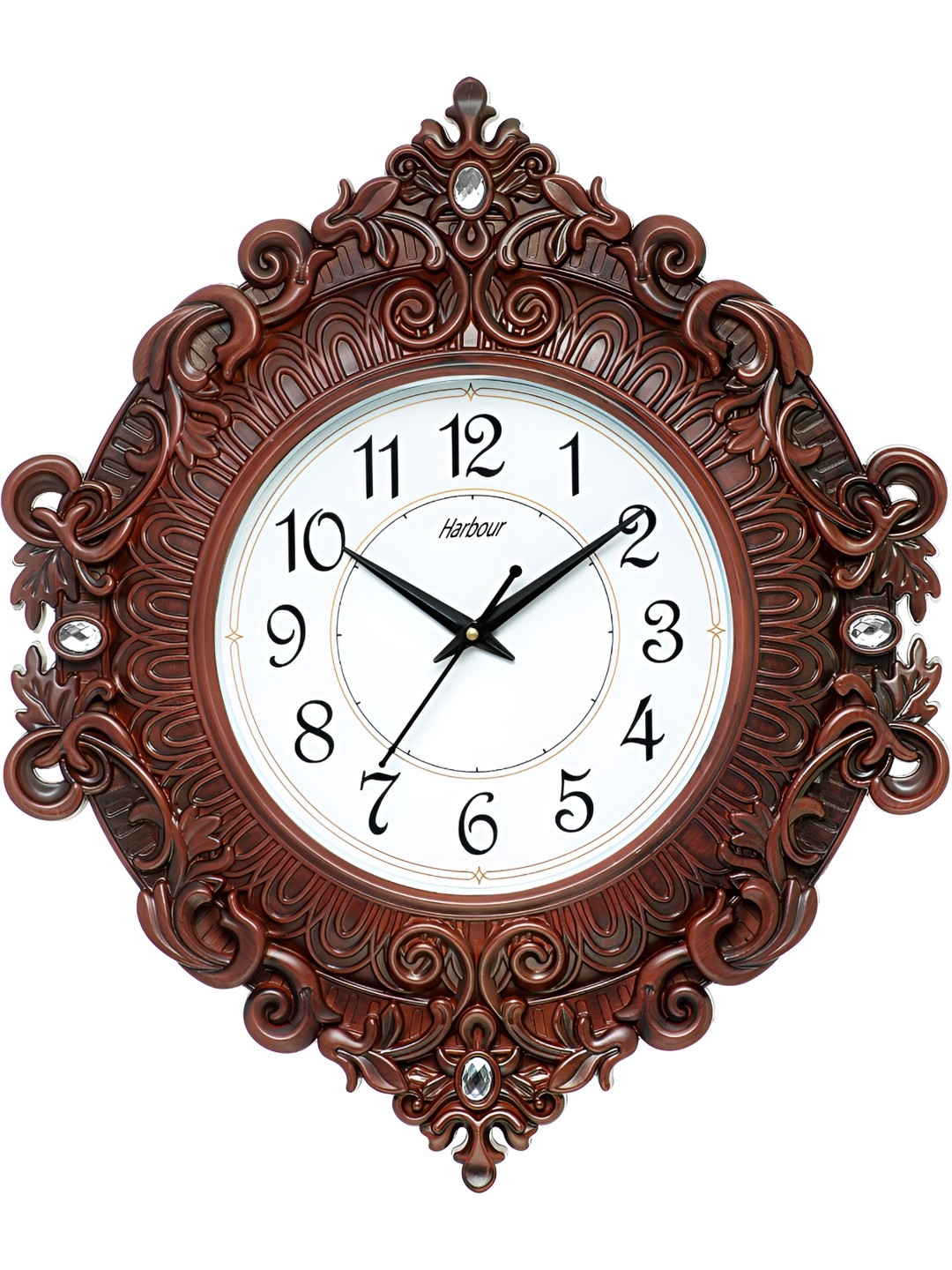 

Attractionz Brown & Brown Round Textured Wall Clock