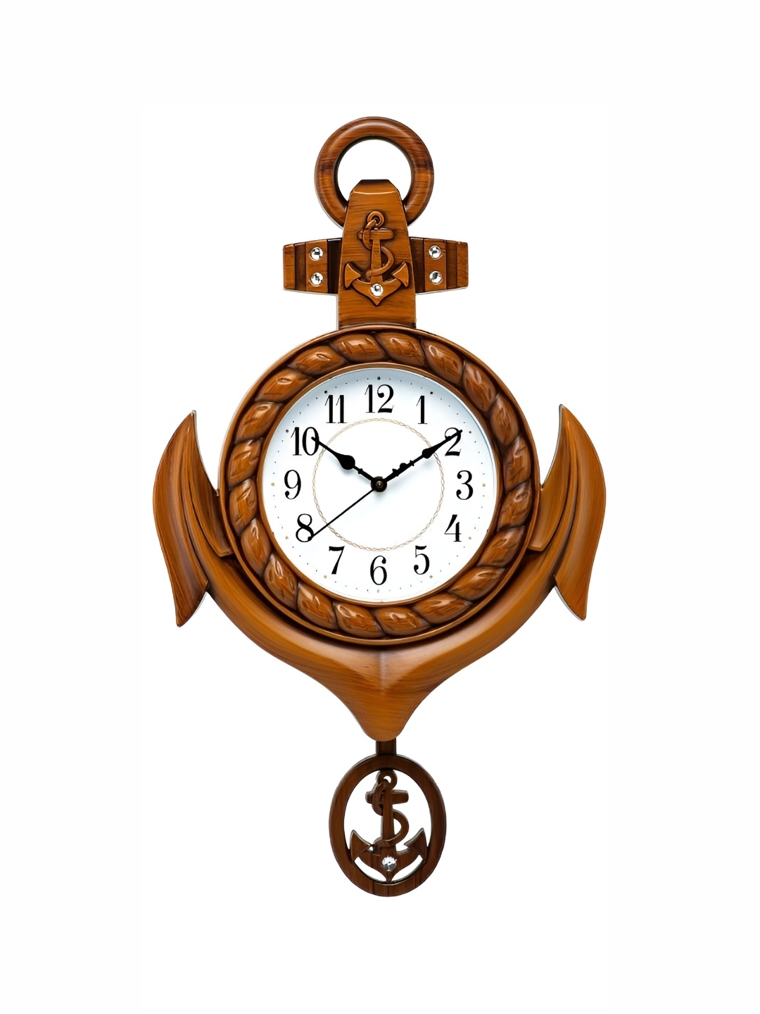 

Attractionz Beige & White Analogue Wall Clock