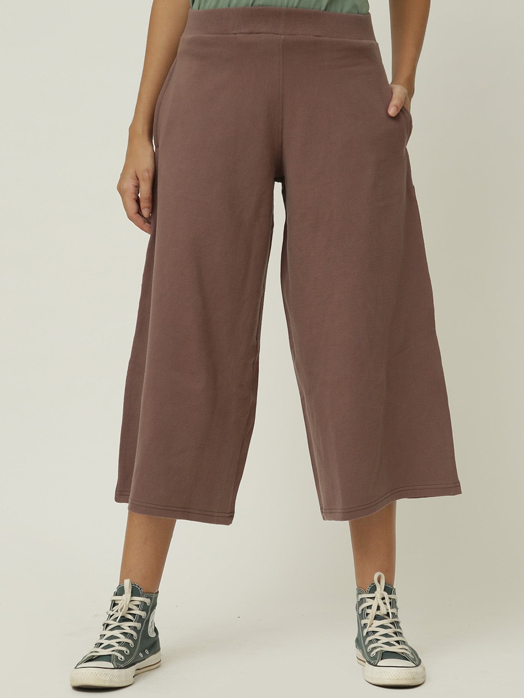 

Saltpetre Women Coffee Brown Organic Cotton Track Pants