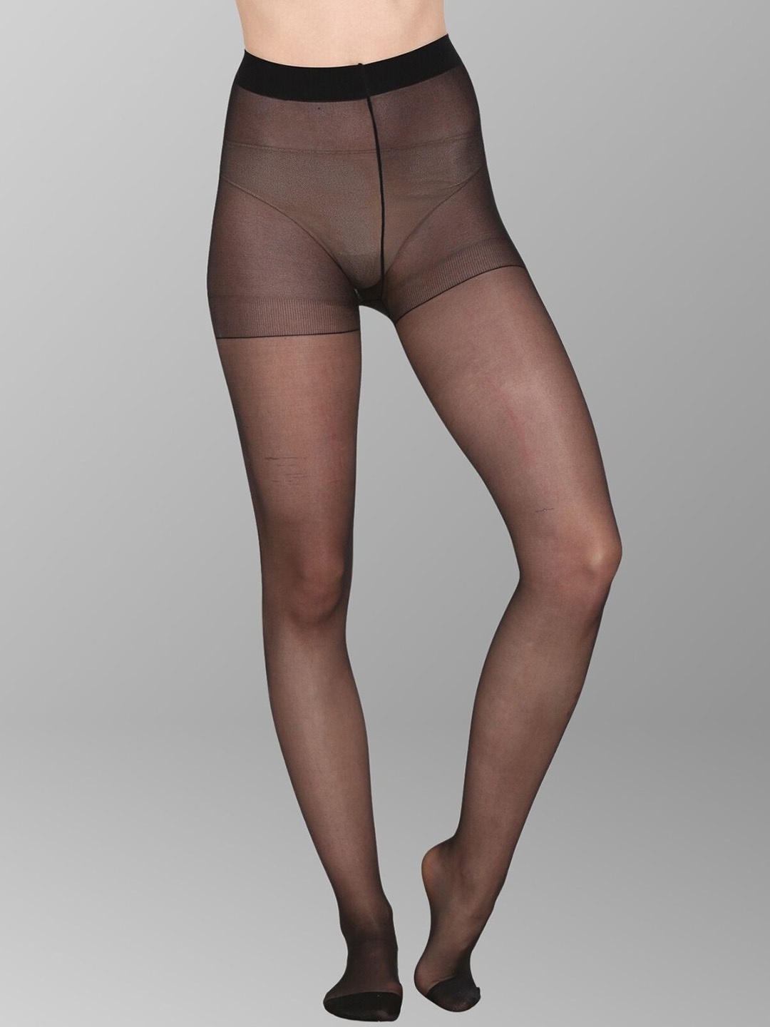 

The Dance Bible Women High Waist Sheer Stockings, Black