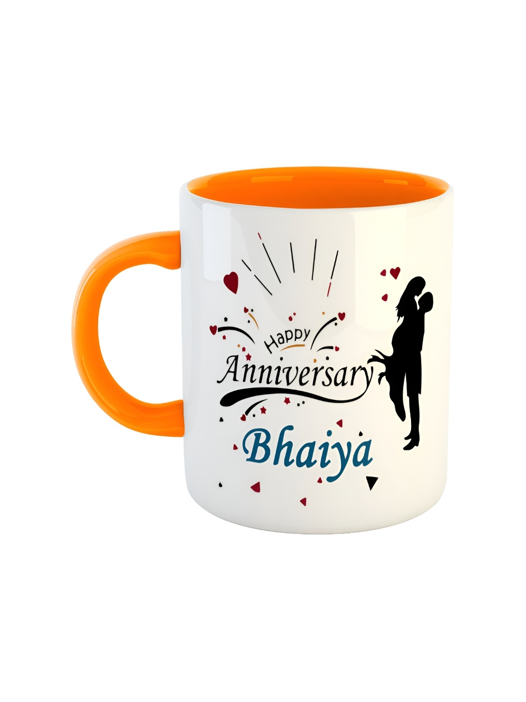 

ARTBUG Orange Printed Ceramic Glossy Mug 350 ml