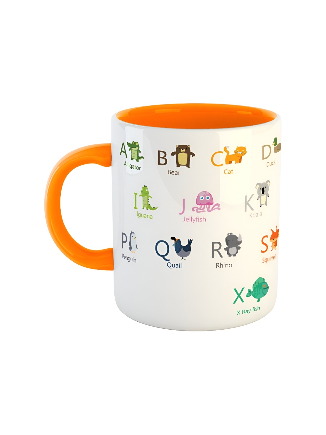 

ARTBUG Orange Printed Ceramic Glossy Mug 350 ml