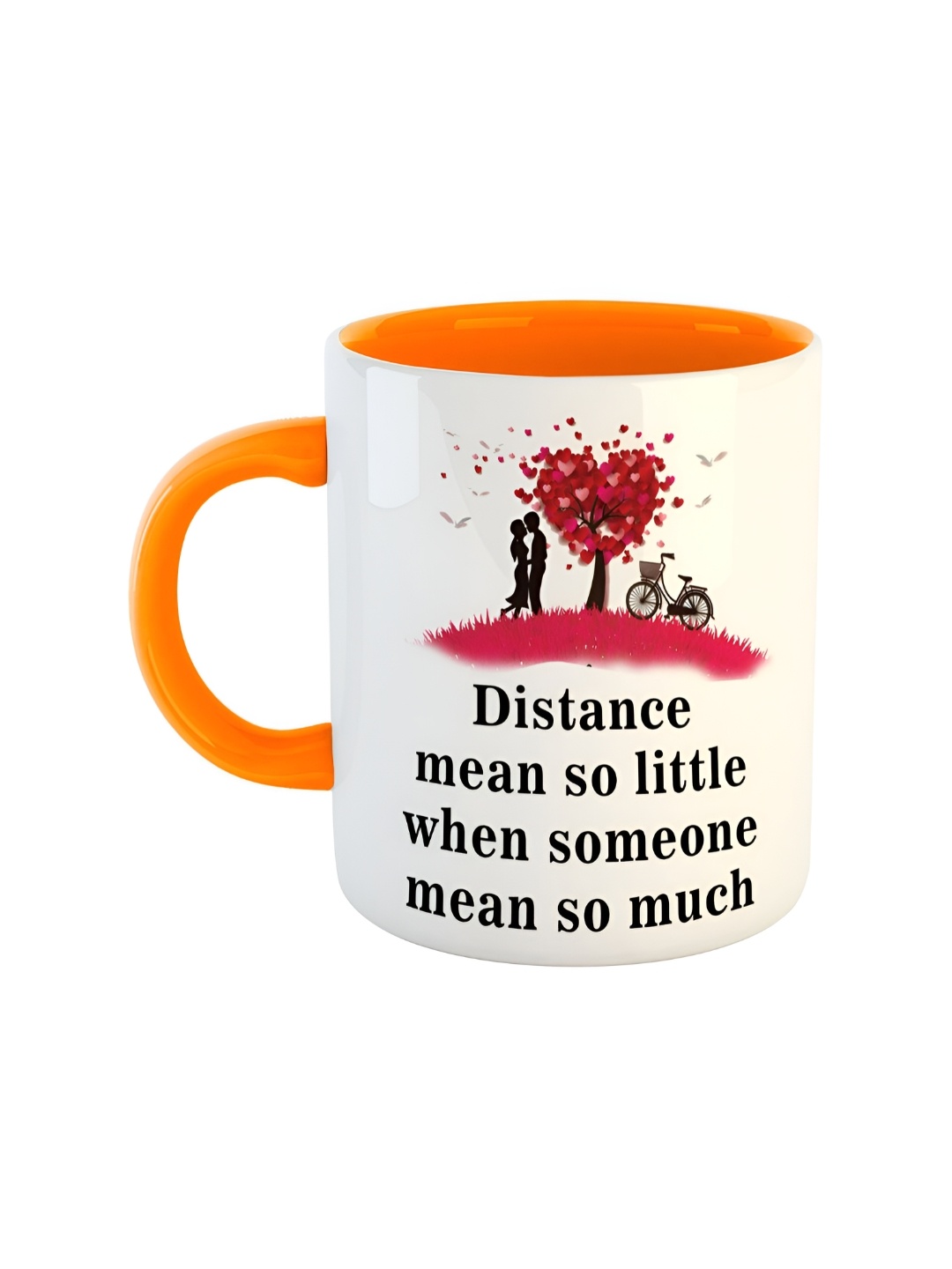 

ARTBUG Orange Printed Ceramic Glossy Mug 350 ml