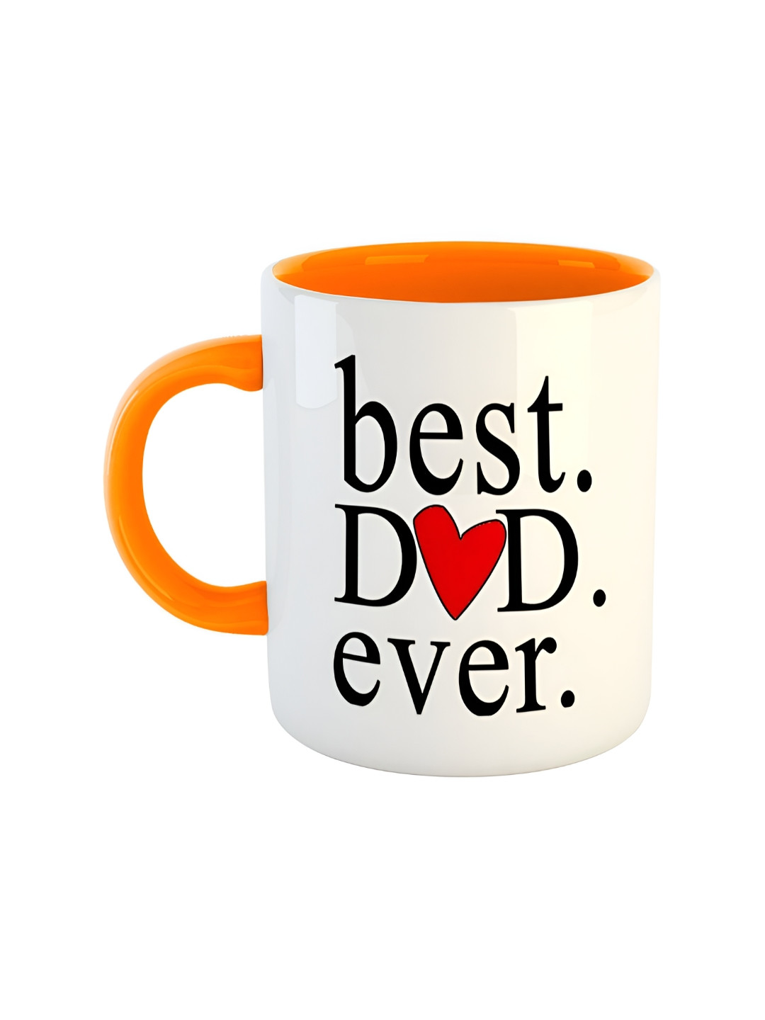 

ARTBUG Orange Printed Ceramic Glossy Mug 350 ml