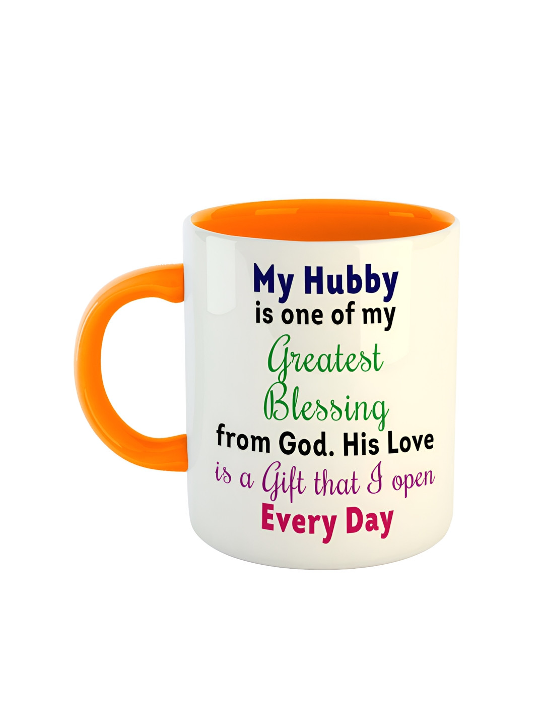 

ARTBUG Orange Printed Ceramic Glossy Mug 350 ml