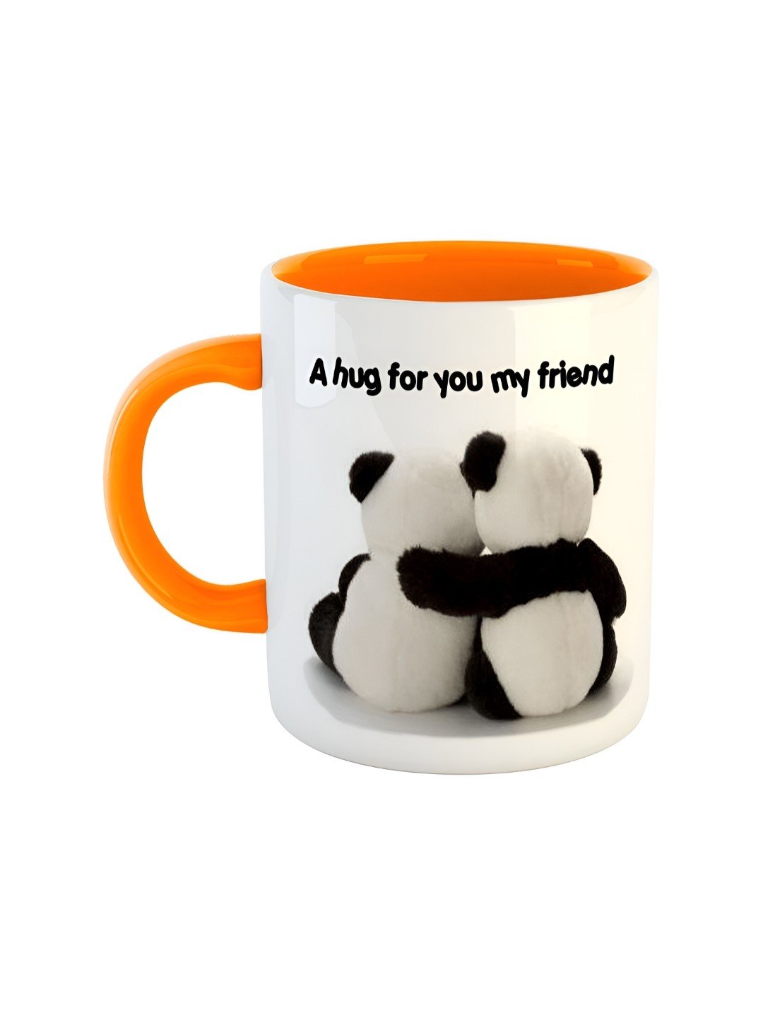 

ARTBUG Orange Printed Ceramic Glossy Mug 350 ml