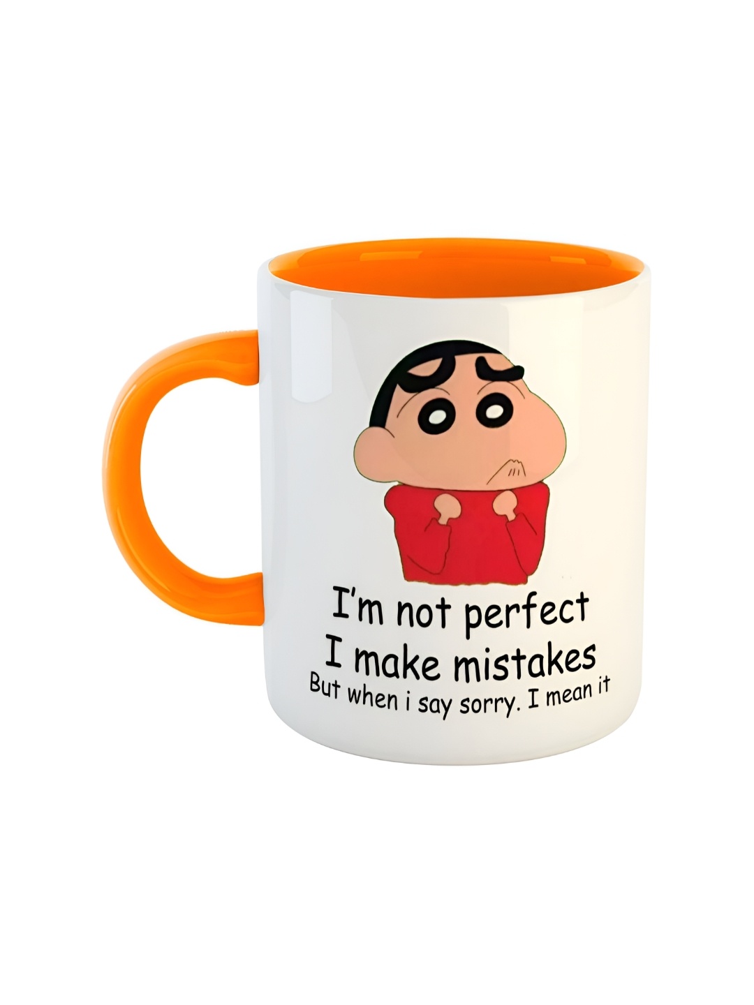 

ARTBUG Orange Printed Ceramic Glossy Mug 350 ml