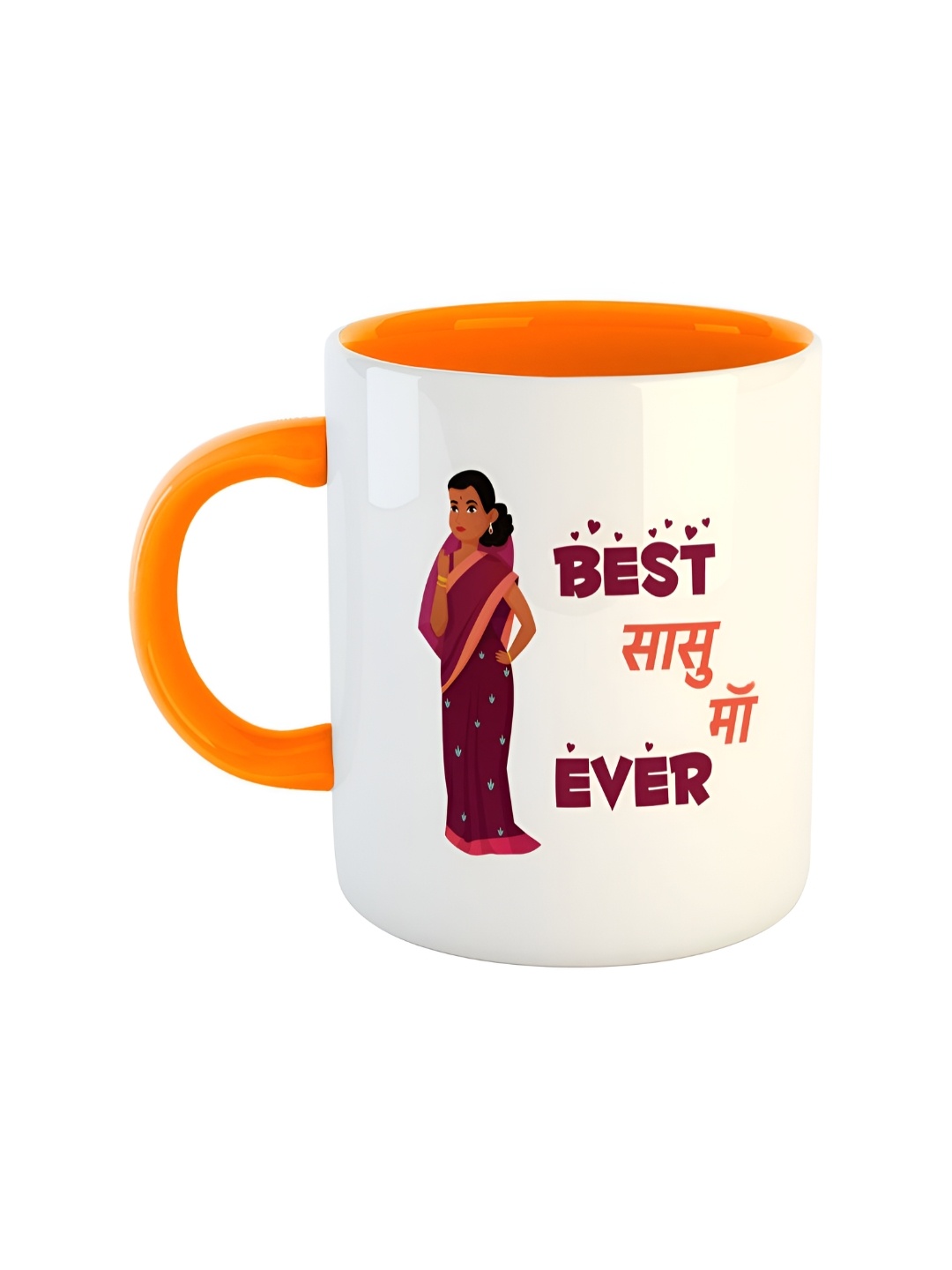 

ARTBUG Orange Printed Ceramic Glossy Mug 350 ml
