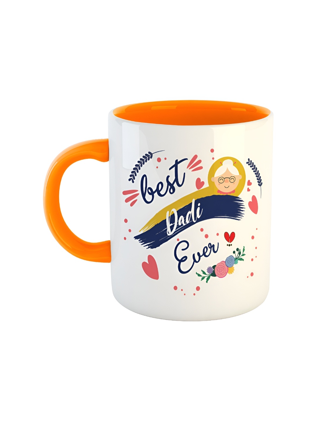 

ARTBUG Orange Printed Ceramic Glossy Mug 350 ml