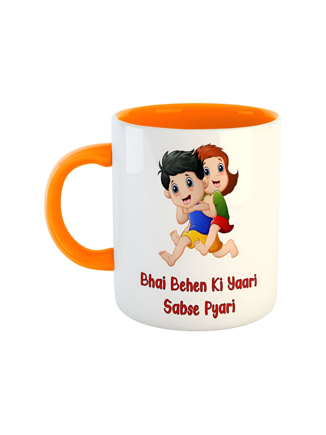 

ARTBUG Orange Printed Ceramic Glossy Mug 350 ml