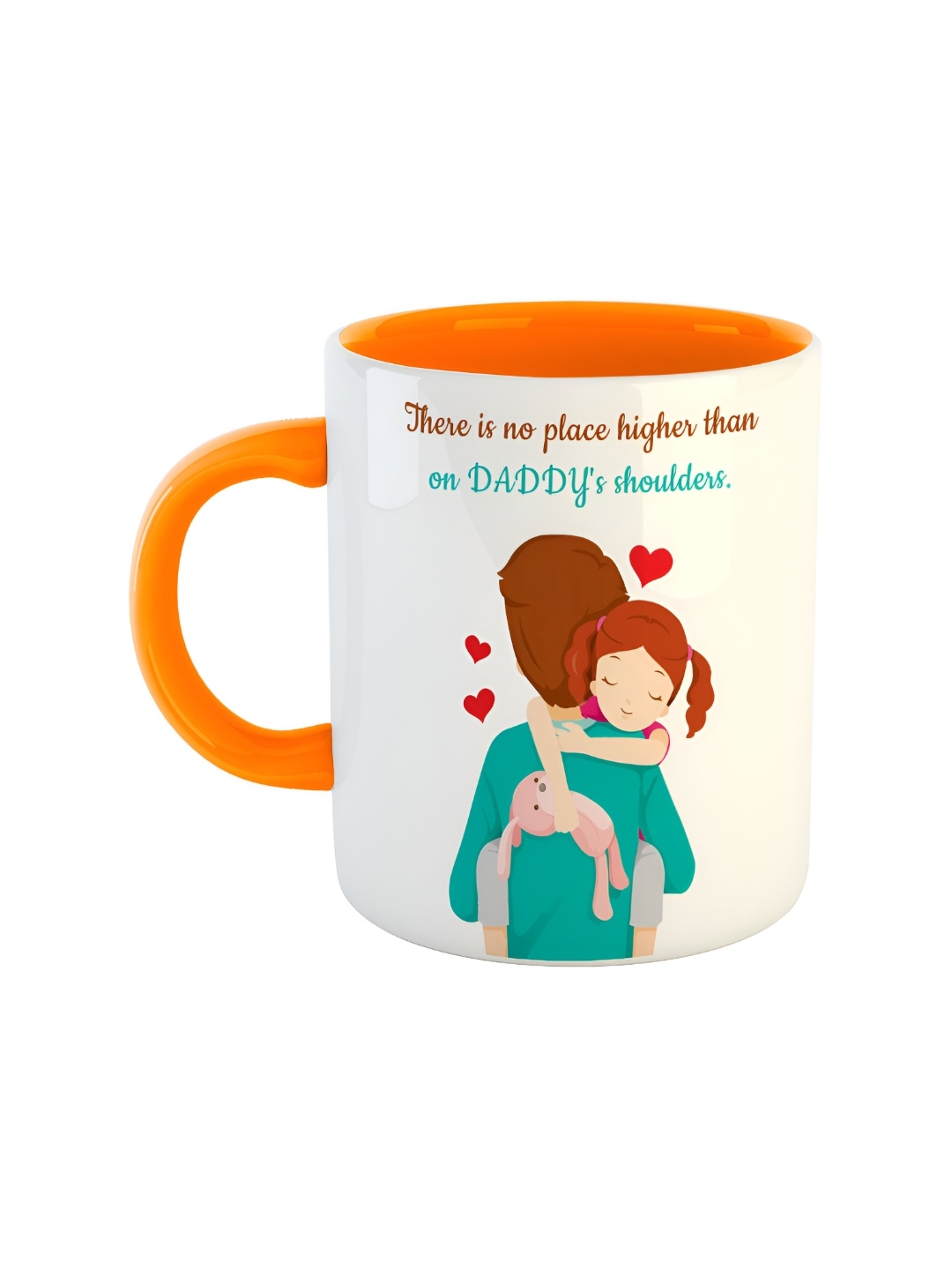 

ARTBUG Orange Printed Ceramic Glossy Mug 350 ml