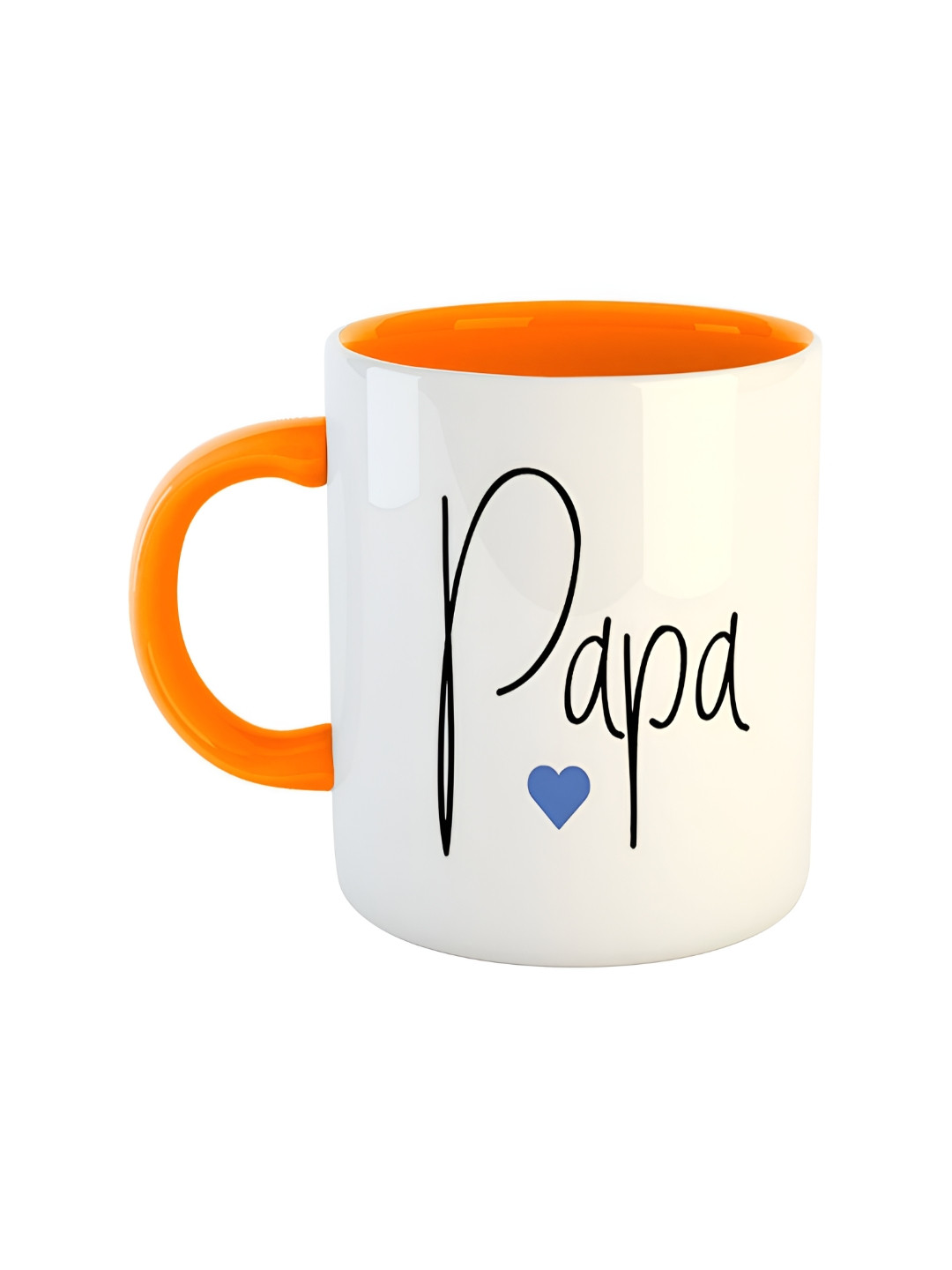 

ARTBUG Orange & White Printed Ceramic Glossy Mug 350 ml