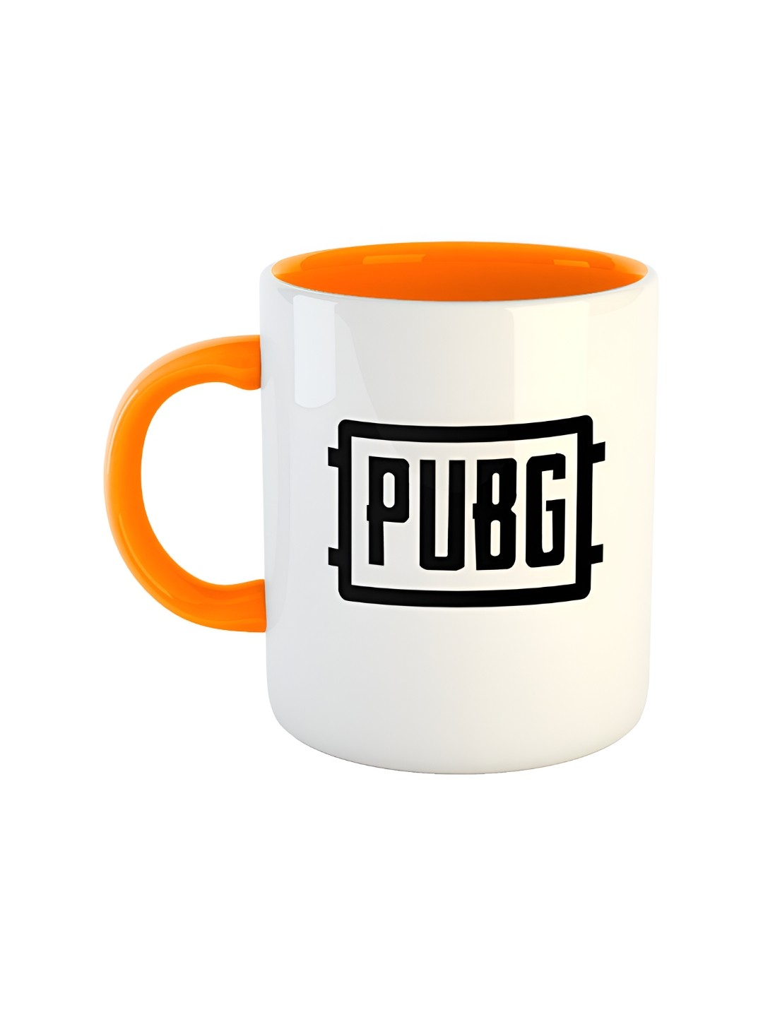 

ARTBUG Orange & White Printed Ceramic Glossy Mug 350 ml
