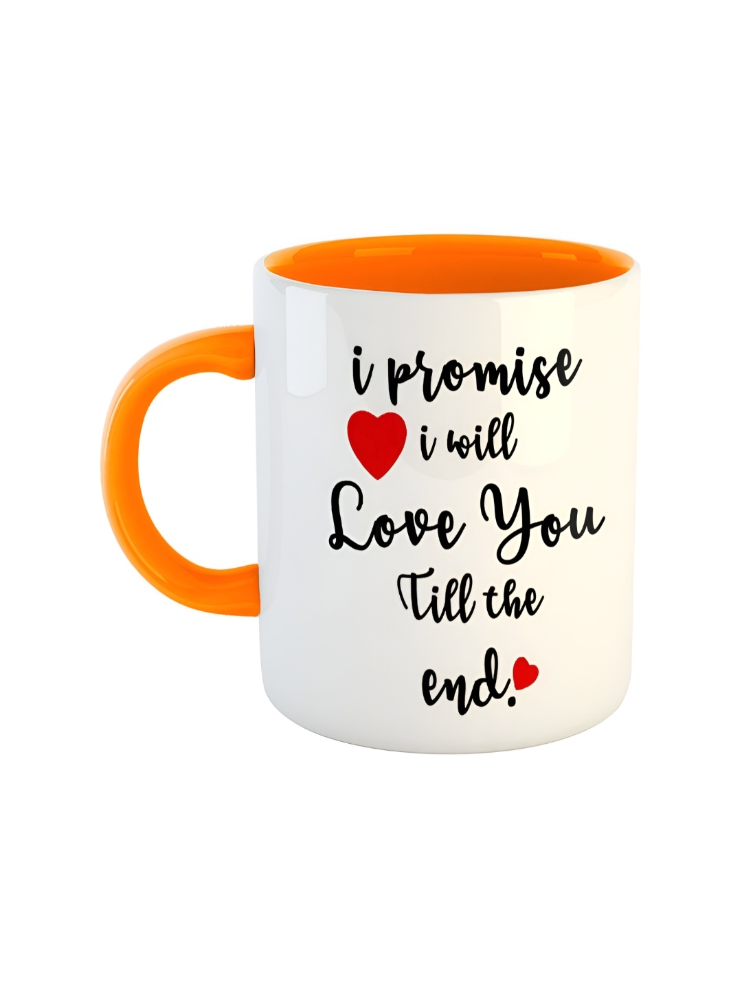 

ARTBUG Orange Printed Ceramic Glossy Mugs 350 ml