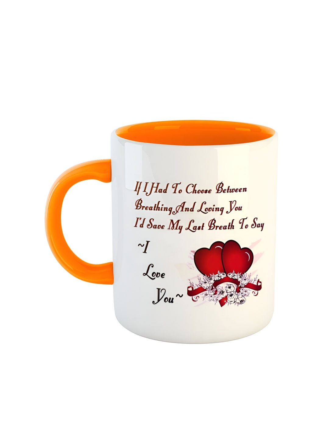 

ARTBUG Orange Printed Ceramic Glossy Mug