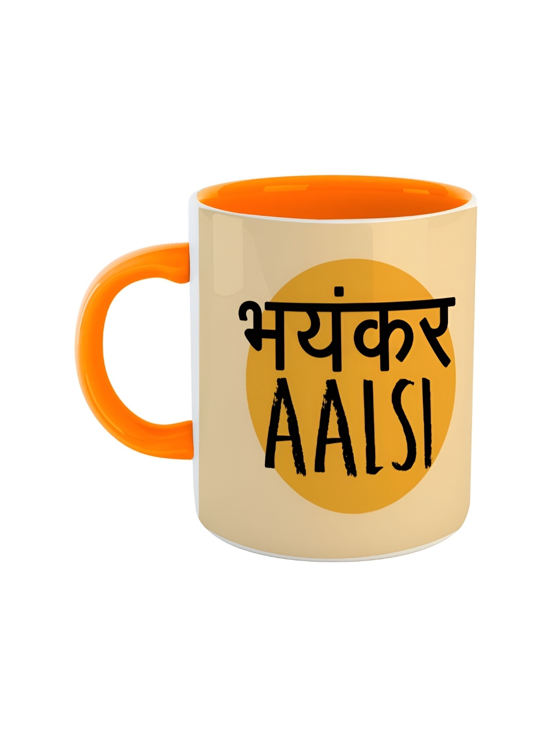 

ARTBUG Orange Printed Ceramic Glossy Mug