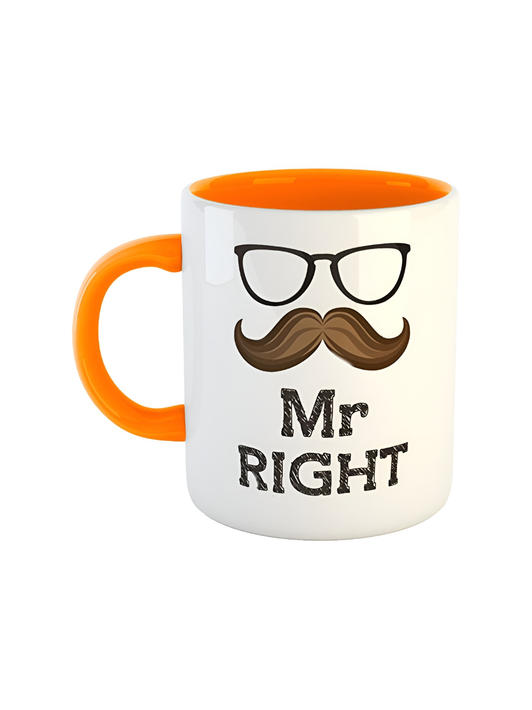 

ARTBUG Orange Printed Ceramic Glossy Mug