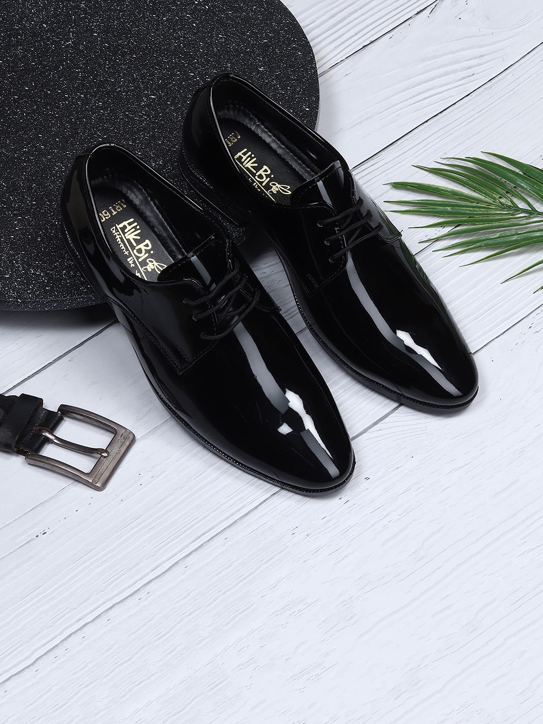 

HikBi Men Lace-Up Formal Derbys, Black