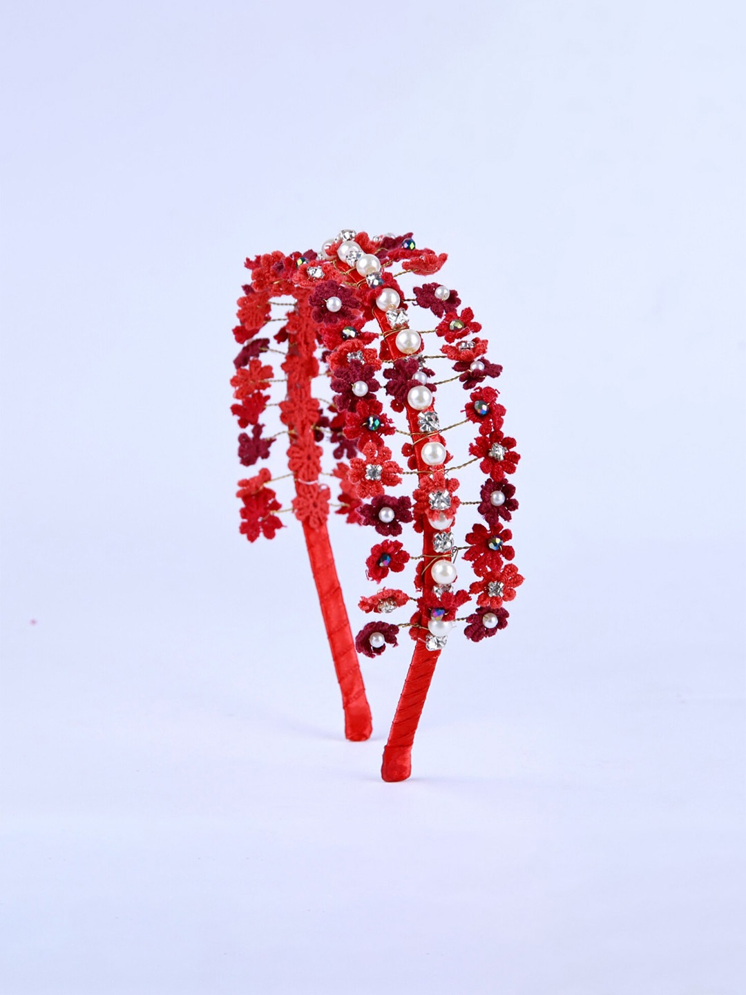 Choko Girls Embellished Hairband, Red