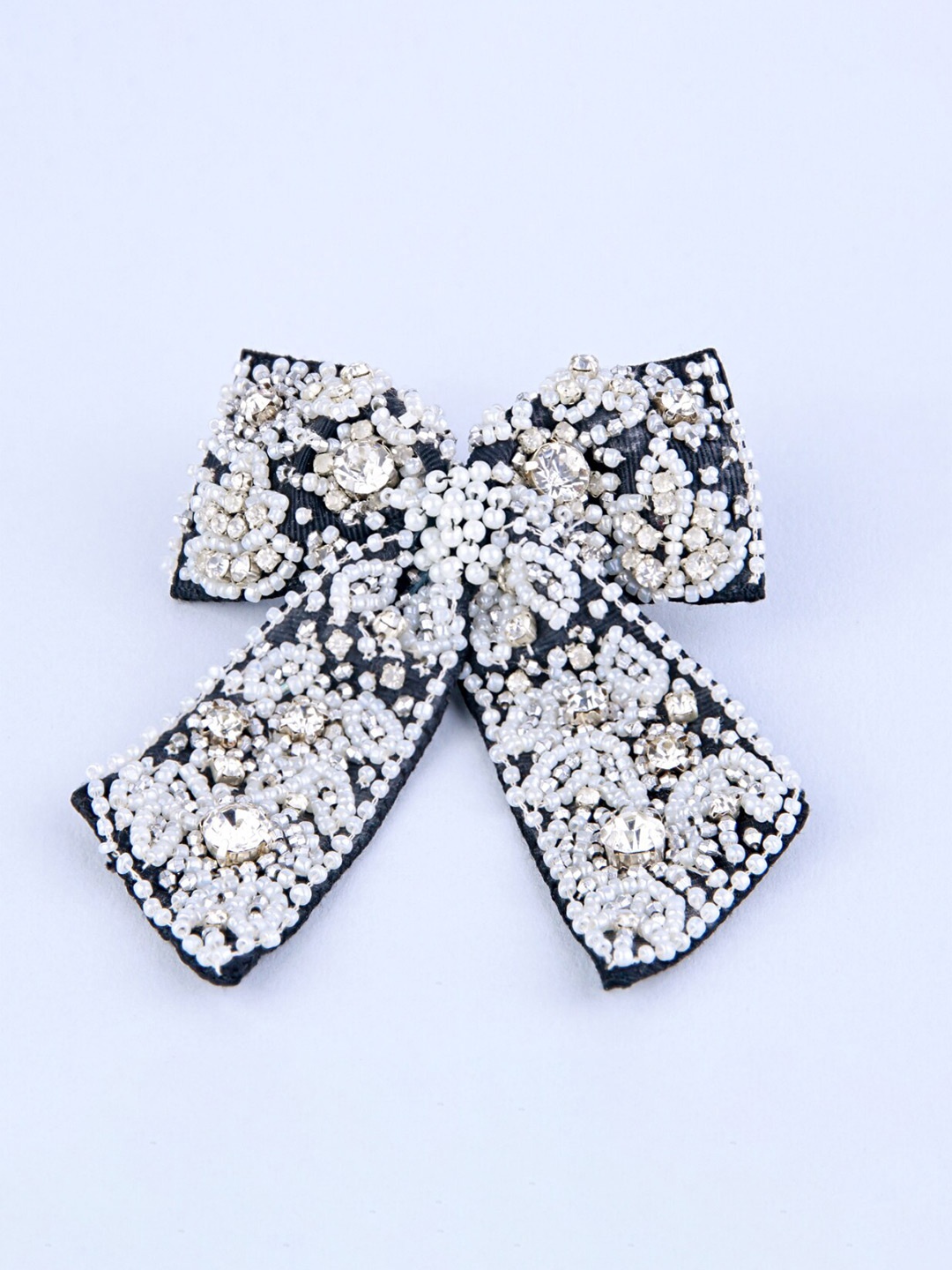 

Choko Girls Embellished Tic Tac Hair Clip, Black